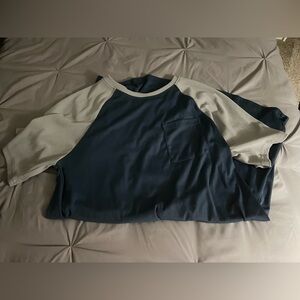 Blue and grey sleepshirt
